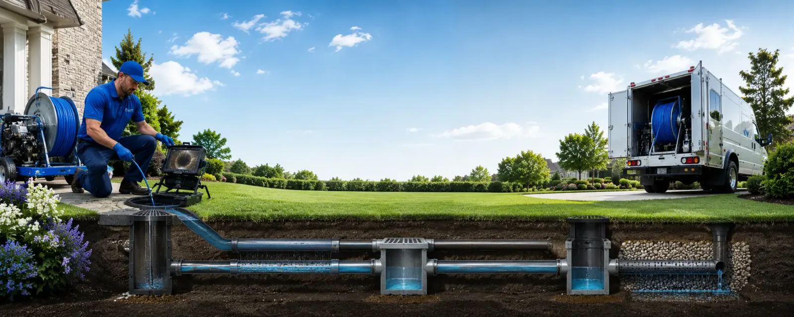Outdoor drain cleaning information for Powderly, KY